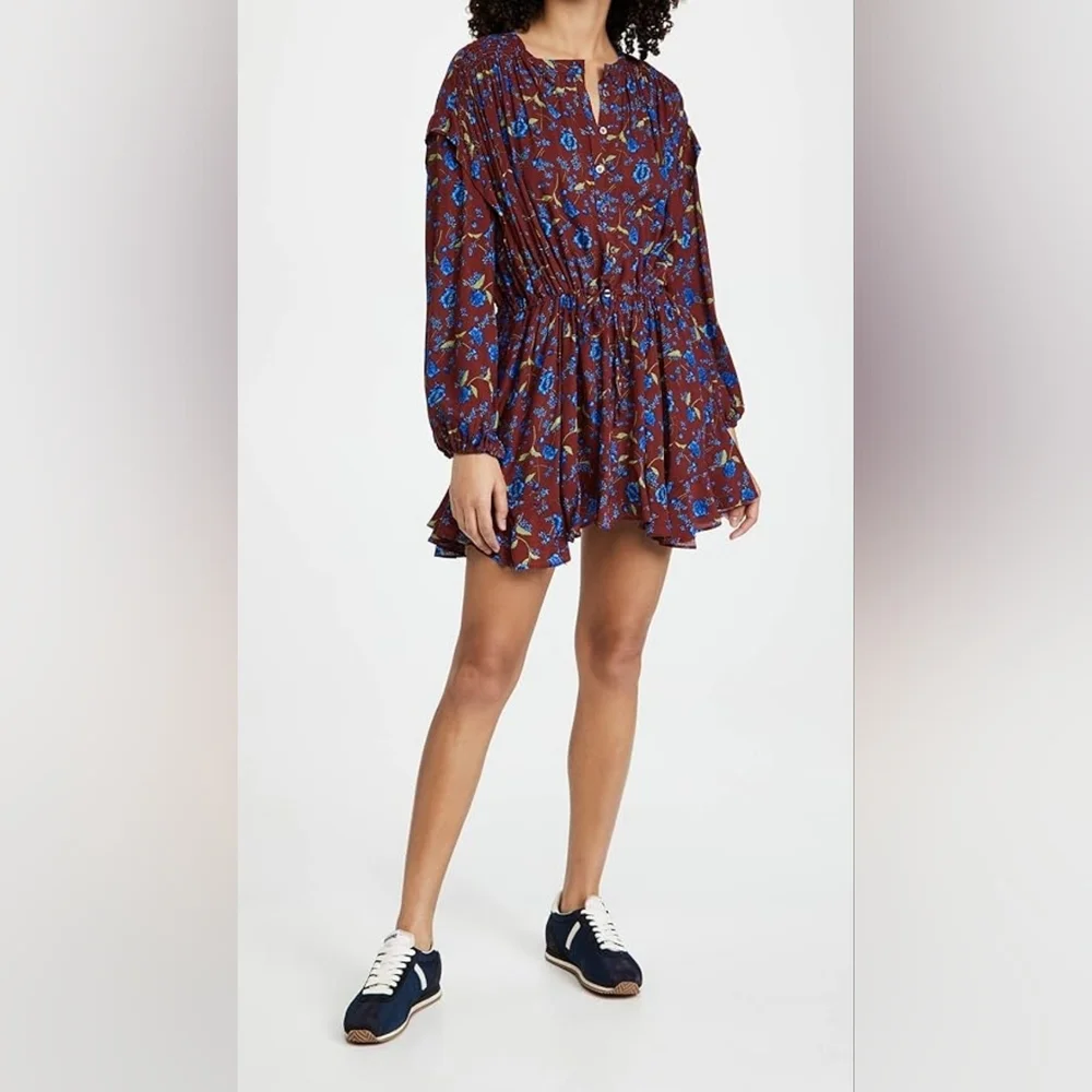 Free People Flower Fields Mini Oversize Dress Size XL